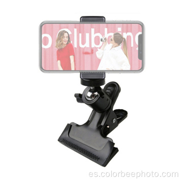 Abrazadera de clip para montaje en cámara con rótula esférica